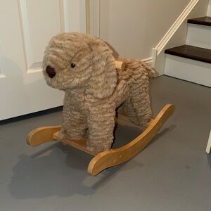 Pottery Barn Labradoodle Plush Nursery Rocker